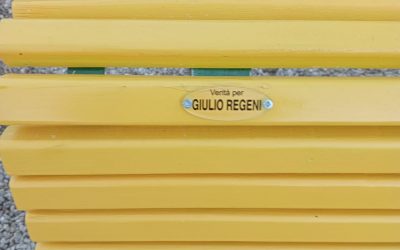Inaugurazione panchina gialla, verità per Giulio Regeni.