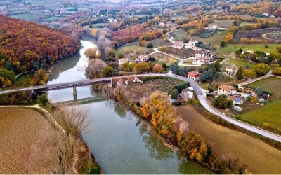 Lavori di consolidamento del Ponte di Montemolino