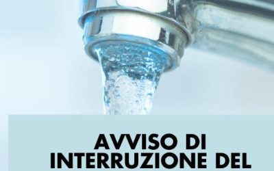 Avviso di interruzione del servizio idrico