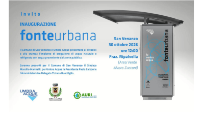 San Venanzo: una nuova Fonte Urbana a Ripalvella